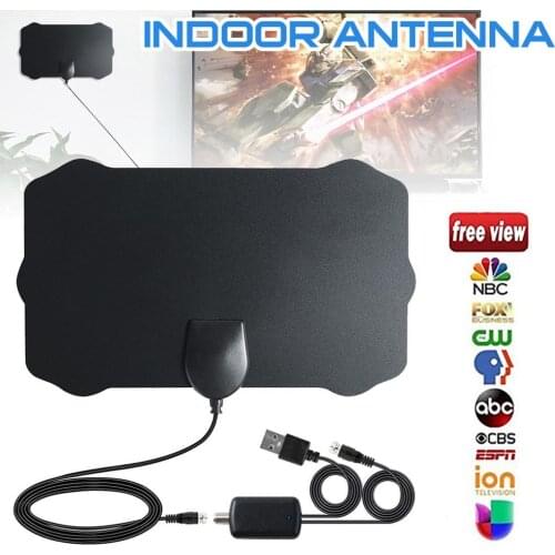 Erilles Antena 1080P Digital HDTV Indoor TV Antenna with Amplifier Signal Booster TV Radius Surf Fox Antena Antennas Aerial