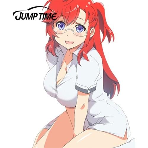 JumpTime 13cm x 9cm Car Styling Sexy Girl Ano Natsu de Matteru Anime Takatsuki Ichika Graphic Car Stickers Motorcycle Car Decal