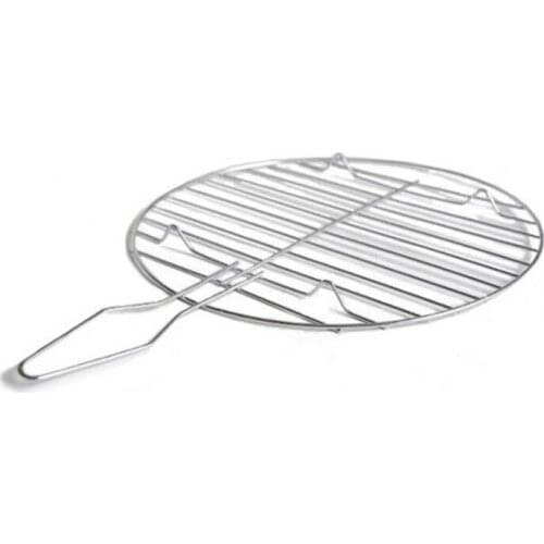 50pcs Portable Grilling Basket Foods Portable Round BBQ Net Meat Stainless Steel Tool NO462