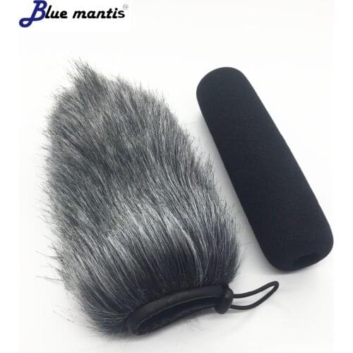 Dead cat Microphone Mic Windshield Furry Fur Wind Muff Windscreen Cover For Rode NTG-3 Windscreen Artificial and sponge