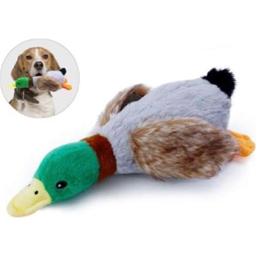 Cute Plush Duck Dogs Squeak Toys Funny Pet Play Intereactive Chew Toy for Small Medium Dog Pets Supplies Accessories Drop Ship