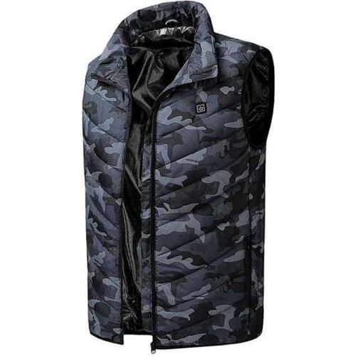 Men Winter USB Safe Intelligent Constant Temperature Vest Thermal Waistcoat