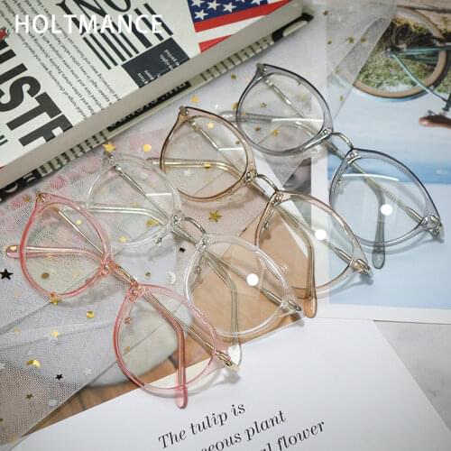 Stylish Round Frame TR90 Anti Blue Light Glasses Women Computer Mobile Phone Rrotection Radiation Blue Light Blocking EyeGlasses