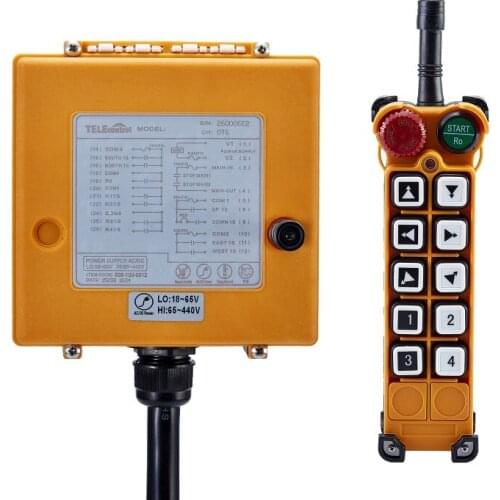 Radio wireless F26-B3 Industrial remote control 10 double speed button 18-440V for crane and hoist