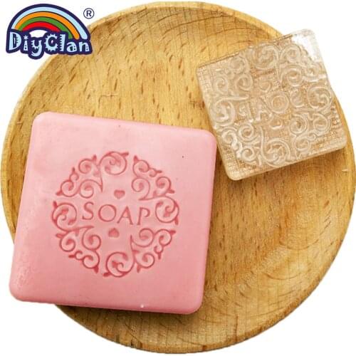 Handmade Soap Stamp Diy Totems Patterns Organic Glass Soap Chapter Custom Flower Acrylic Chapters With Handle Z0184ST