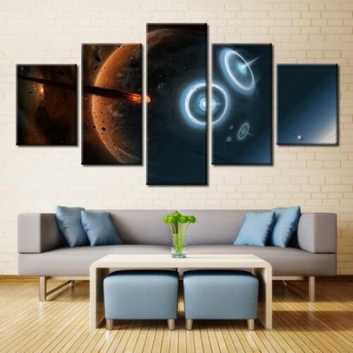 Embelish Modern Home Decor Modular Pictures For Living Room Earth Planets Wall Art Posters HD Print On Canvas Modular Paintings