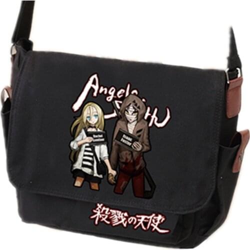 Angels of Death Shoulder Satchel Bag Messenger Handbag Crossbody School Students Book bags Cosplay Gifts