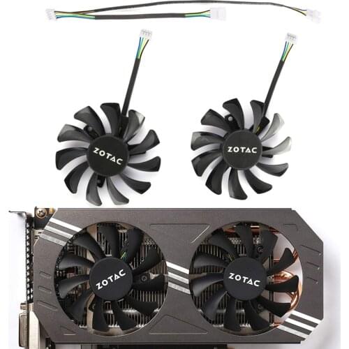 75MM GA81S2U 40mm GTX970 Cooler Fan Replacement For ZOTAC GTX 660Ti 650Ti BOOST GTX 970 Graphics Card Cooling Fan