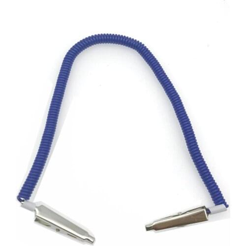 Dental Patient Bib Clips Chains Coil Napkin Holder Crocodile Clip Stretchy