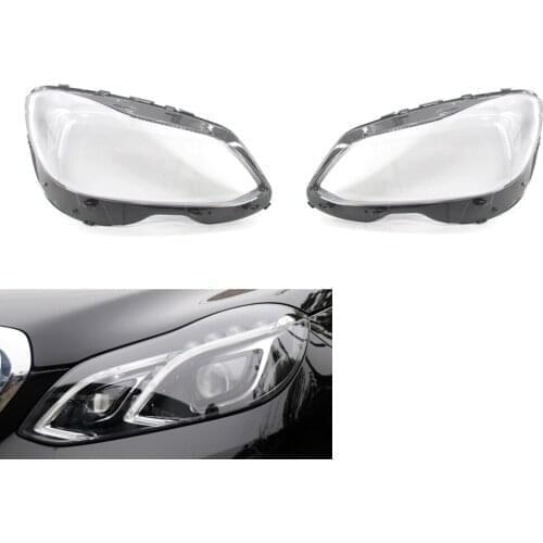 1 Pair Headlight Lens Headlamp Cover Fit for Benz W212 E350 E400 E500 E550 2014-2016