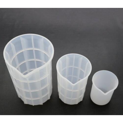 1pcs UV Resin Measuring Cup Silicone Resin Glue Tools Measuring Glass Crystal Scale Resin Molds For jewelry