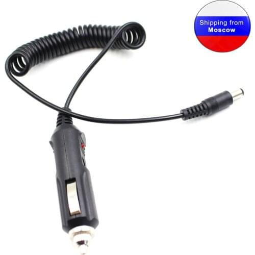 Car Charger Cable CCX-01 for Baofeng TYT WOUXUN ANYSECU PUXING 5.5mm Plug desktop charger 2 Way Radio Charging Cable