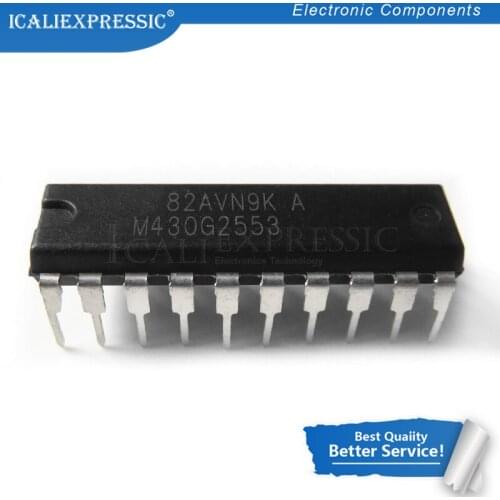 2PCS MSP430G2553IN DIP20 M430G2553 DIP-20 MSP430G2553 DIP MSP430G2553IN20