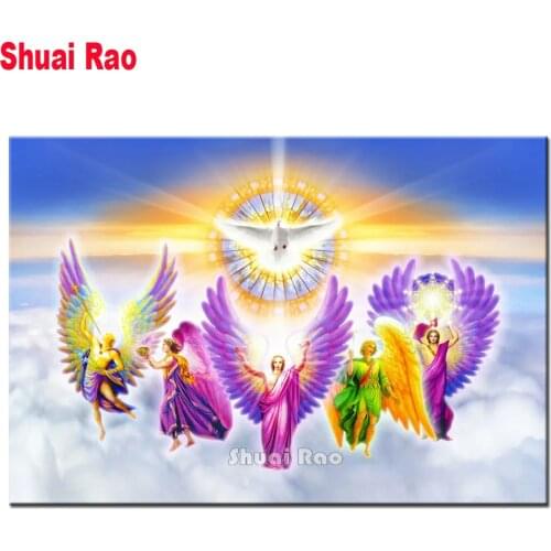 3d diy diamond painting Fantasy Peace angel Diamond mosaic crystal painting full square round diamond embroidery Home art Gift