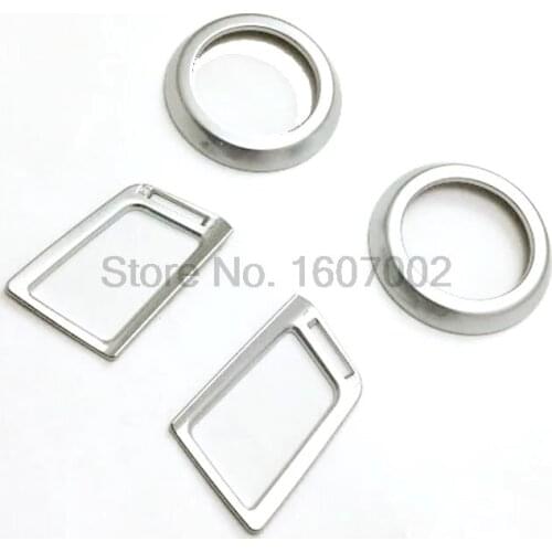 For Toyota RAV4 2016 4pcs Chrome Car Interior Air Condition AC Vents Outlet Cover Molding Ring Trim Accessories