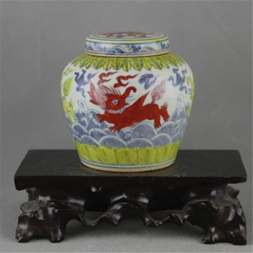 #6 Antique MingDynasty porcelain jar,Flying Elephant pot,Hand-painted crafts,Home Decoration,Collectio&Adornment,Free shipping