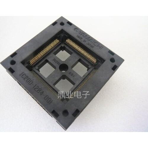 IC120-1284-001 QFP128 0.8mm IC testing seat Test Socket test bench block Distributor Wholesale New