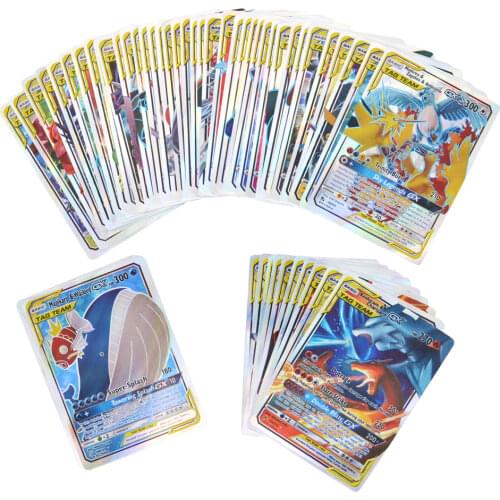 Pokemon Cards No Repeat 200Pcs GX Series Game Collection Battle Carte Trading Shining Cards V MAX English Version Kids Toys Gift