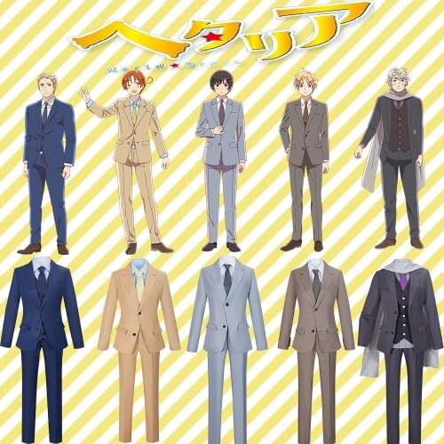 Hetalia World Stars Germany Italy Japan England Russia Costume Woman Man Formal Suit Casual And Slim Jacket Pants