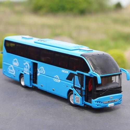 1/42 Suzhou Jinlong Higer Bus KLQ6125B H92 Cloud Tour Bus Alloy Casting Simulation Car Model Collection Display