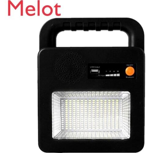 Solar Outdoor Light Emergency Charging Portable Torch Bluetooth Speaker Camping Stall Multifunctional Lighting Warning Light