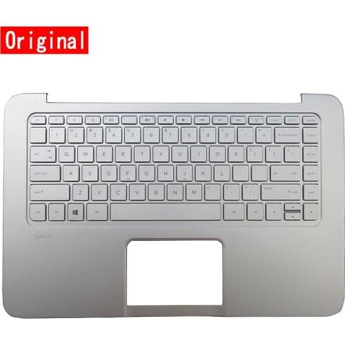 NEW Original For HP Split X2 13 Laptop C Case Palmrest Upper Cover Keyboard 765846-001 765360-001 US Layout