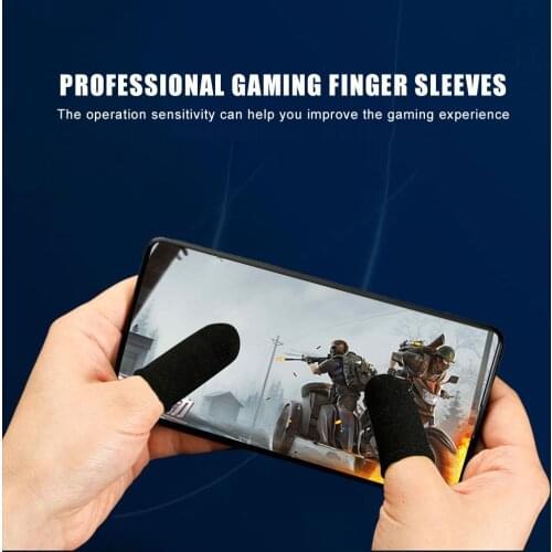 New 1 Pair Of Finger Sleeves Mobile Game Controller Anti-skid Sweatproof Fingertips Case Protector Gaming PUBG Finger Sleeves