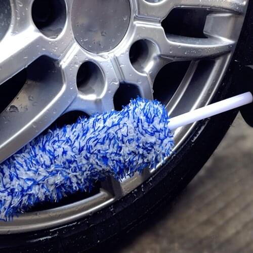 Car Wheel Tire Rim Detailing Cleaning Brush Microfiber Auto Care Washing Tool Rim Brush Detailing Brush