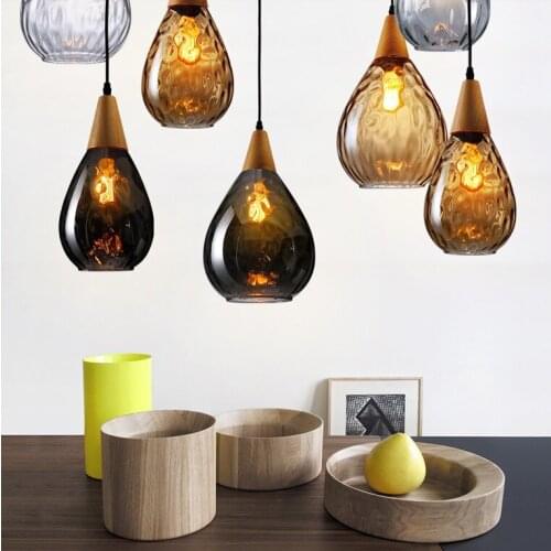 Nordic Denmark perfume bottle model room designer simple pattern water glass glass chandelier led