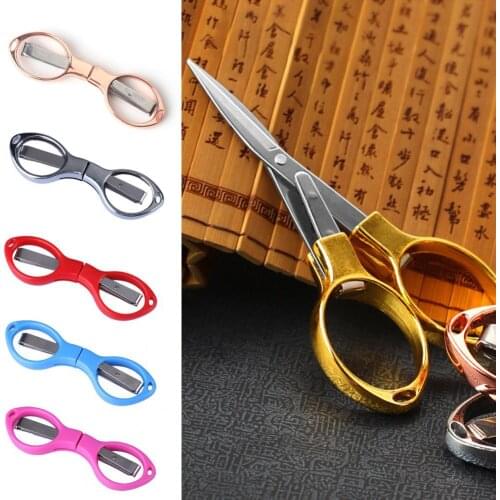 Folding Scissor Ergonomic Design Sharp Cutter Portable Small Foldable Craft Scissors for Outdoor