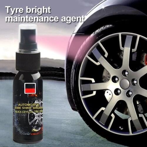 Auto Car Tire Shine Spray Car Wheel Tire Cleaning Refurbishing Agent 30ml Car Paint Coating Polishing Spraying Wax Tire Cleaner