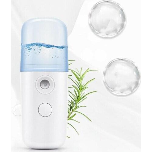 Portable Small Air Humidifier USB Rechargable 30ML Ultrasonic Charging Handheld Meter Oil Milk Steamed Face Mini Water Diff B2W1
