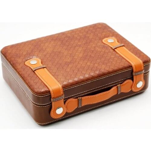 LUBINSKI High Quality Mat Tote Style Snow Pine Cigar Box Travel Portable Cigar Humidor Smoking Tool Cigar Smoking Tool Outdoor