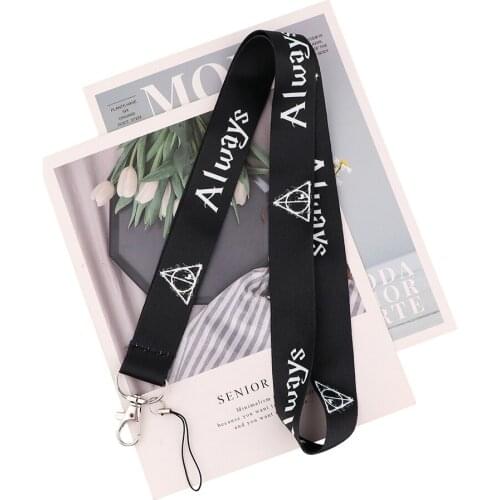 ZF3412 1pcs Black Neck Strap Lanyard For Keys ID Card Gym Mobile Phone Straps USB Badge Holder DIY Hang Rope Lariat Lanyard