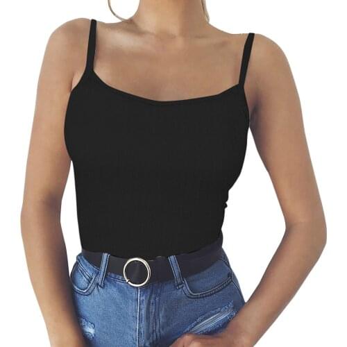 2021 Sexy Halter Top Tank Crop Top Women Summer Camis Backless Camisole Casual Strap Tank Tops Female Sleeveless Cropped Vest