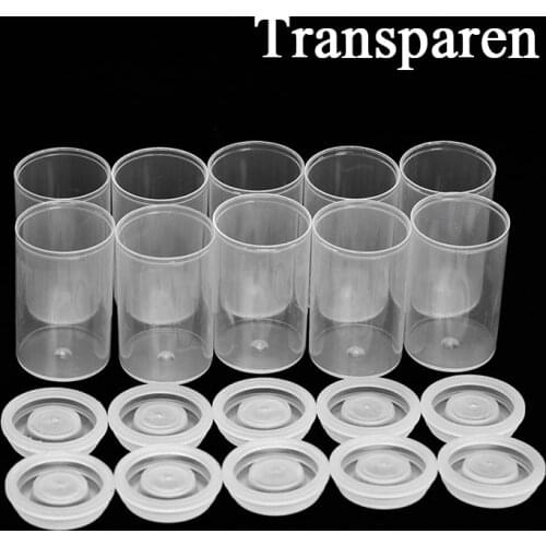 10Pcs Multifunction Empty Bottle 35mm Film Cans Canisters Containers Watercolor Paint Pigment Box Palette DIY Craft