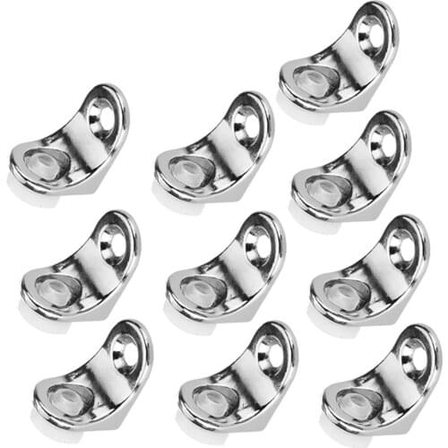 10 X L Shape Right Angle Glass Panel Shelf Clamp Holder Bracket Support Clip