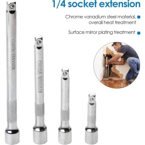 4PCS Ratchet Wrench Adapter Auto Repair Wrench Extension Rod Extension Repair Socket Extension Rod Set Durable Hand Tool