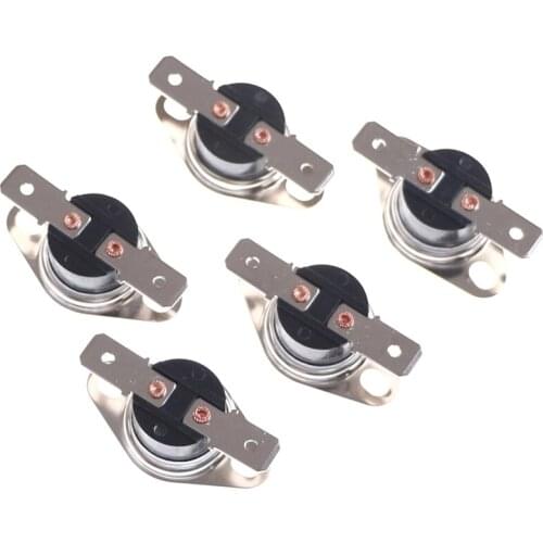 5pcs Normally Open Thermostat Temperature Thermal Control Switch On off NO KSD301 10A 250V DegC 95 Degrees C (N.O.)
