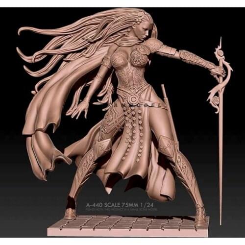 75MM Resin model kits DIY toy figure self-assemlbed A-440