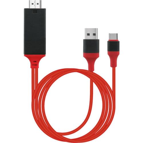 HD 1080P Type C To HD TV Screen Share Adapter Display Video Cable Converter for MacBook PC Samsung S20 S10 S9 Plus Note 20 10