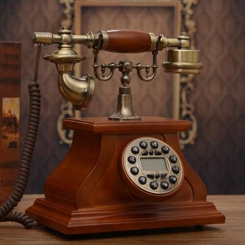 Antique telephone fashion rustic vintage telephone quality home phone/Handsfree/blue Backlit/Caller ID
