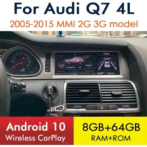 Android 10.0 Wireless CarPlay 6+64G For Audi Q7 4L 2005~2015 MMI 2G 3G GPS Navigation Car Multimedia Player Radio Stereo WiFi