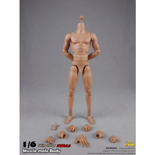 BD004 Wide Shoulder Male 1/6 Scale Action Figure Model Toys Muscular Mens Body 2.0 Model About 27cm Collections