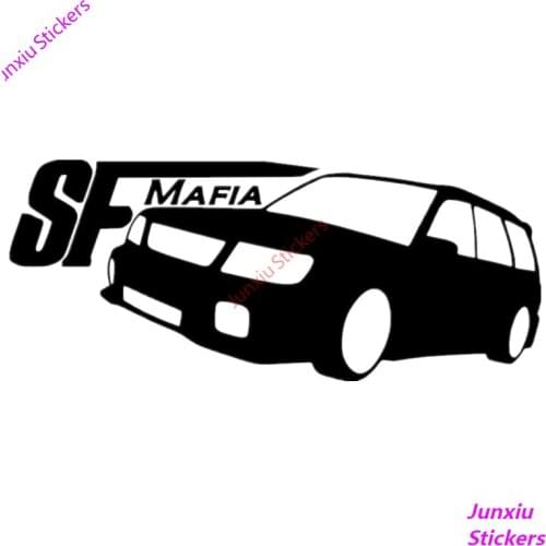 Cartoon Car Sticker Sf Mafia for Bumper Window Trunk Voiture Course Cover scratches Waterproof SUV Fine Decal Decor PVC12x5cm