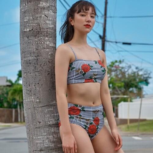 Swimwear Woman Girl Swimsuit Tankini Women Two Pieces Separate For Bikini 2 Piece New High Waist Sexy Undertakes Polyester
