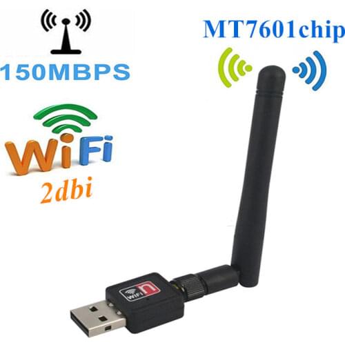 Mini PC wifi adapter 150M USB WiFi antenna Wireless Computer Network Card 802.11n/g/b LAN Wireless PC wifi adapter wiht Antenna