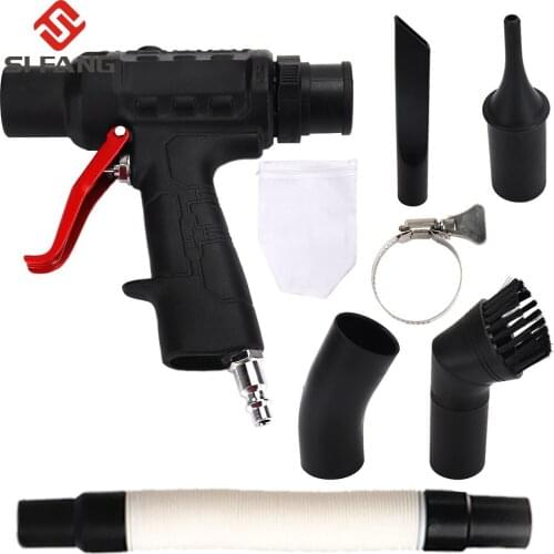 Pneumatic Air Duster Compressor Kit Dual Function Air Vacuum Blow Suction Gun Pneumatic Vacuum Cleaner Tools