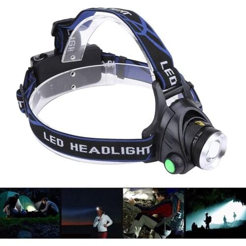 Head Lamp LED Fishing Headlight T6 Zoom Miner Lamp Searchlight Portable Light Work Long-range Waterproof Light led