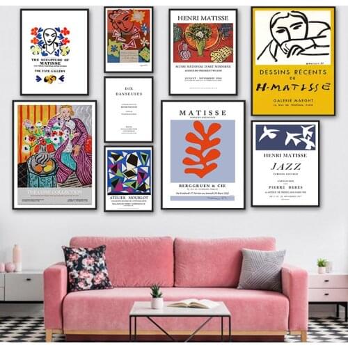 Matisse Color Block Woman Pigeon Face Wall Art Canvas Painting Nordic Posters And Prints Wall Pictures For Living Room Decor